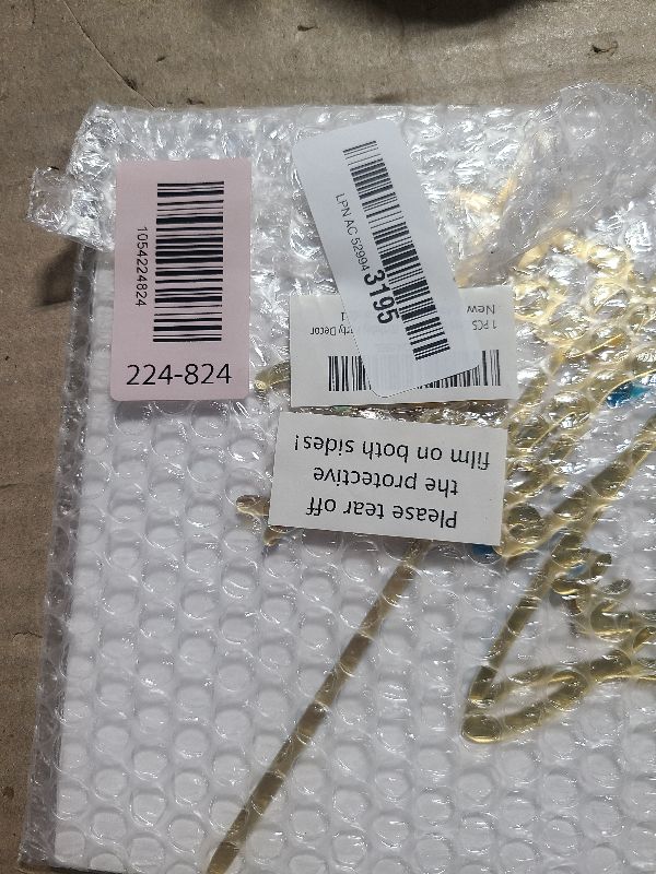 Photo 1 of 1PCS Gold Birthday Cake Topper, 5.3 x 7.2 Inches Acrylic Happy Birthday Cake Sign, Glitter Mirror Cake Topper Decorations for Anniversary, Bridal Shower, Birthday Party Supplies?