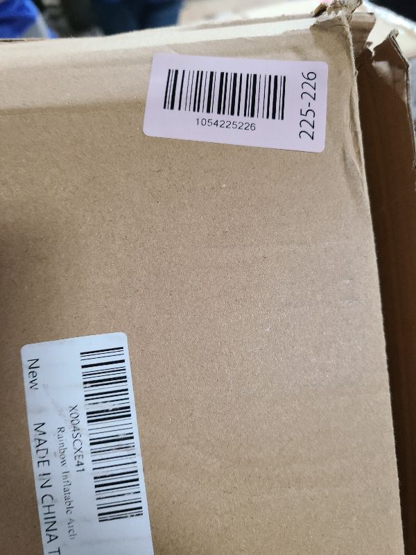 Photo 1 of 10FT Inflatable Unicorn Arch Outdoor Decorations Giant Rainbow Inflatables Arch Built-in 5 LED Lights Blow Up Pastel Unicorn Garden Yard Lawn Decor for Baby Shower Girls Birthday Party