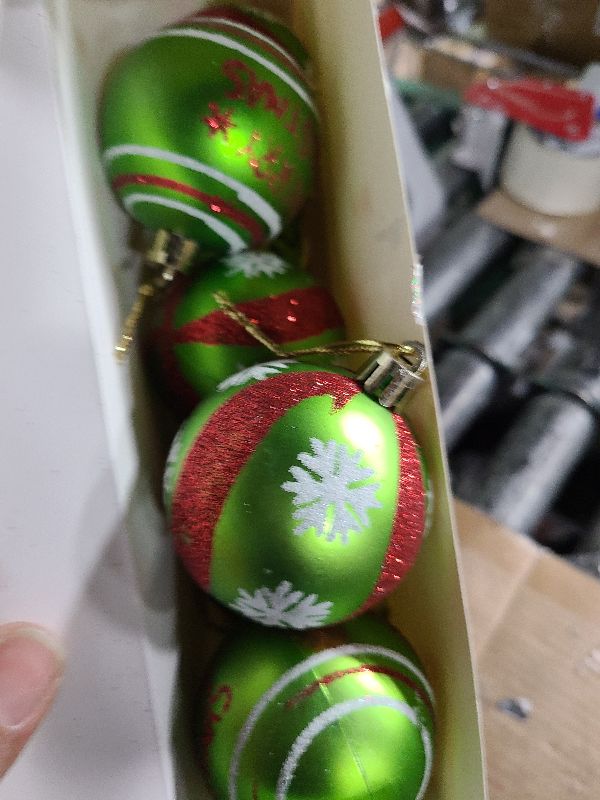 Photo 1 of 16pcs 2.4 Inch Christmas Balls for Christmas Tree,Glittering Decorations Xmas Tree Ornaments for Home Party Decor