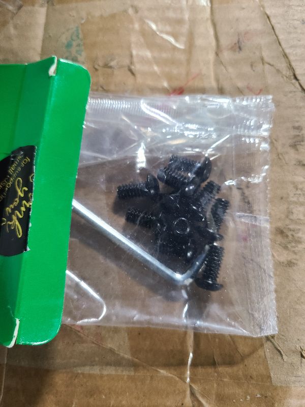 Photo 1 of 1/4-20 x 1/2" Button Head Socket Cap Bolts Screws, 10Pcs 304 Stainless Steel 18-8, Allen Hex Drive, Black Oxide by SG TZH(with Hex Spanner)