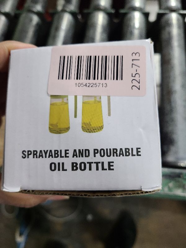 Photo 1 of 2 in 1 Glass Oil Sprayer & Dispenser,16oz/470ml Olive Cooking, Air Fryer, and Salad, for Kitchen Gadgets and Air Fryer Accessories, w/Stickers (Black)