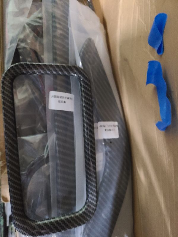 Photo 1 of 18 PCS Full Set Interior Decoration Trim Kit Steering Wheel Center Console Door Handle Air Conditioning Vent Cup Holder Gear Cover Trim for Jeep Wrangler JK JKU 2011-2018 4-Door (Glossy Carbon Fiber)