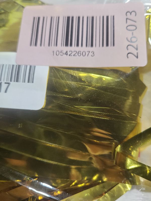Photo 1 of 2 Pack Gold Backdrop Birthday Decorations Foil Curtain Backdrop Gold Streamers Dance Party Decorations Photo Booth Props for Bachelorette Decorations Christmas Halloween New Years Eve Party Supplies