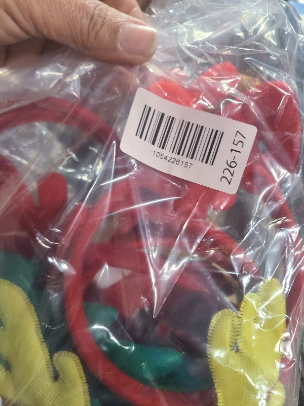 Photo 1 of 12PCS Christmas Headbands, Cute Holiday Head hat Toppers, Christmas Reindeer Head Boppers Party Hats for Party, Annual Holiday, Photos Booth