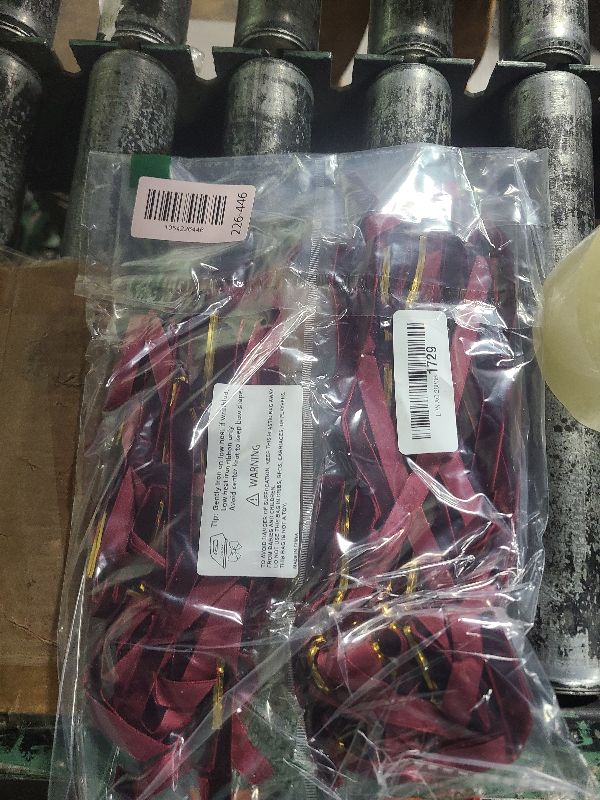 Photo 1 of 24 Pcs Red Velvet Christmas Ornaments, Rustic Velvet Bows for Christmas Tree, 5x7 Inch Pre-Tied Vintage Xmas Bows for Wreaths, Gifts and Holiday Home Décor, Ribbon Bows for Garland (3/8")