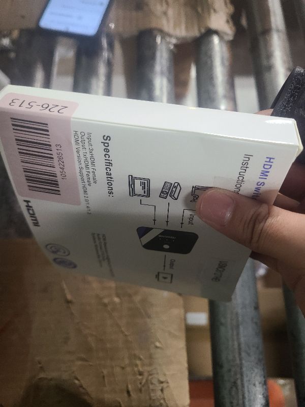 Photo 1 of [Upgrade] HDMI Switch 3 in 1 Out, 4K@60Hz HDMI 2.0 Switch Splitter with 2.6FT Long HDMI Cable, 3-Port HDMI Switcher Selector, Supports 4K 30Hz 3D 1080P HDCP2.2 for PS5 Xbox DVD Player Fire Stick PC