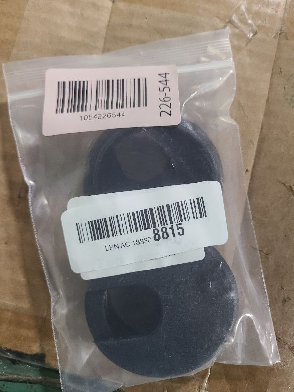 Photo 1 of 2" Black Desk Grommet, JTemgle Plastic Cable Hole Cover Computer Table Cord Wire Organizer Caps Desktop Cord Management for Home Office TV Stands Tabletops, 2 Pieces