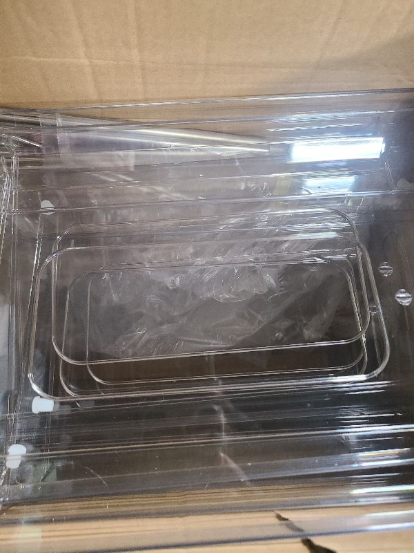 Photo 1 of 2 Pack Bathroom Organizers and Storage, 2-Tier Clear Under Sink Organizer, Vanity Countertop Organizer, Medicine Cabinet Organizer, Pull-Out Cabinet Organizer with Track For Bathroom, Kitchen, Pantry