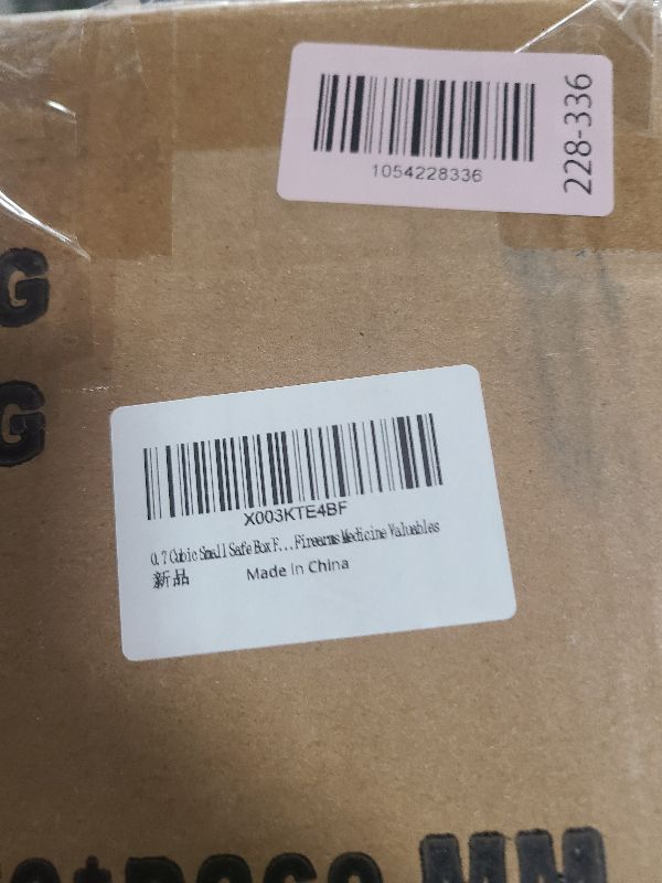 Photo 1 of 0.8 Cubic Small Safe Box Fireproof Waterproof, Digital Home Security Box with Programmable Keypad and Spare Keys, Document Safe for Money Firearms Medicine Valuables