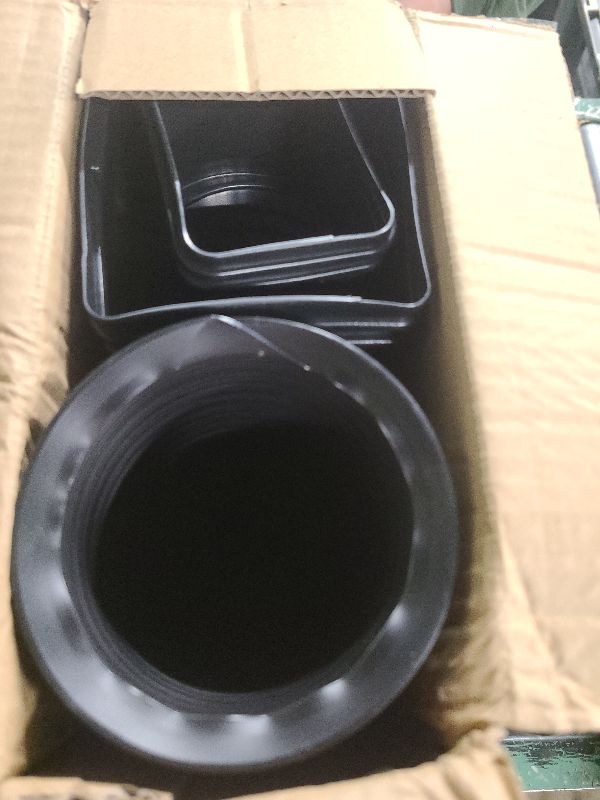 Photo 1 of 2 Pack Rain Gutter Downspout Extensions Flexible,Down Spout Extender Diverter Extendable from 21 to 68 in,Screws for Included,Black