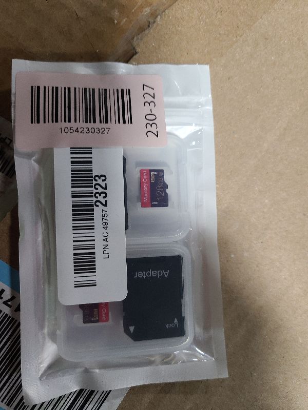 Photo 1 of 2 Pack Micro Memory Card 128 GB with Adapter, C10/U3/UHS-I/A1, TransFlash Card, TF Card for Camera, Smartphone, Tablet, Drone (Red 128GB*2-S1)