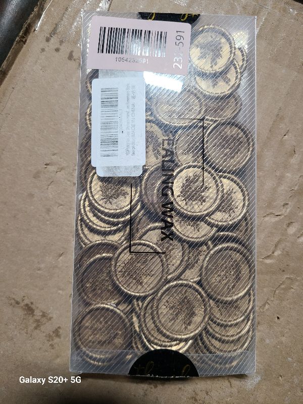 Photo 1 of 100Pcs Wax Seal Stickers Handmade Envelope Seals Self Adhesive Wax Stickers for Wedding Party Invitations, Envelope, Gift Wrap, Christmas(Rosemary Style, Bronze)