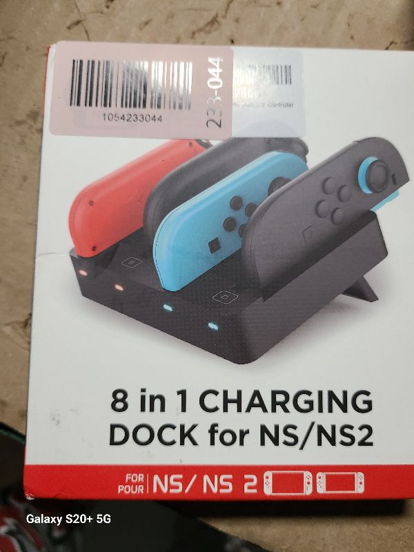 Photo 1 of [Switch 2/1 Both] Controller Charger Dock, FYOUNG Charging Dock for Nintendo Switch 2 2025, 8 in 1 Portable Dual-Direction Magnetic Fast Charger Staion for JoyCon 2 Accessories with USB Type-C Cord