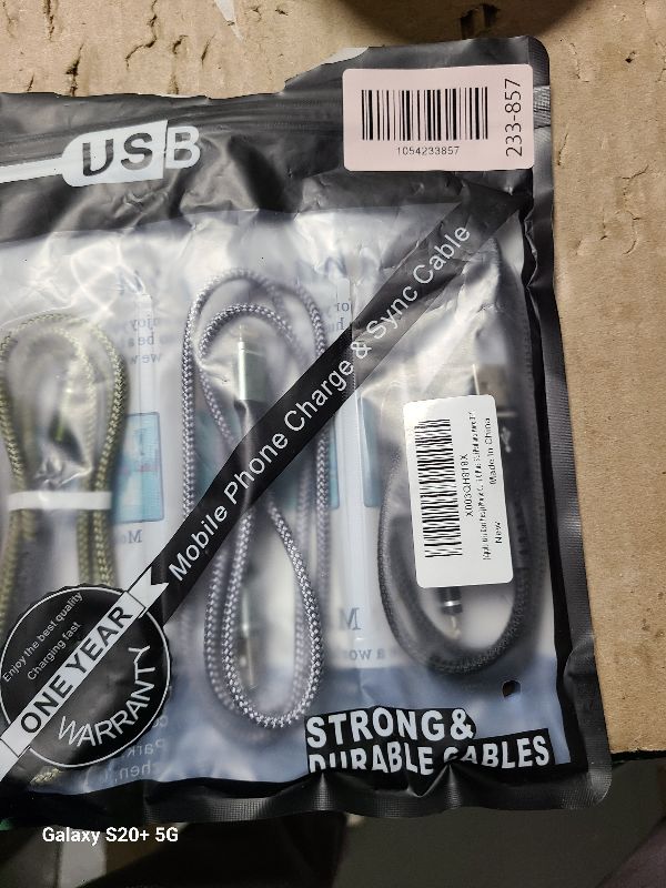 Photo 1 of [Apple MFi Certified] iPhone Charger Fast Charging 3-Pack 3FT Lightning Cable Nylon Braided iPhone Charger Cord Compatible with iPhone 14 13 12 11 Pro Max XR XS X 8 7 6 Plus SE iPad and More 3FT