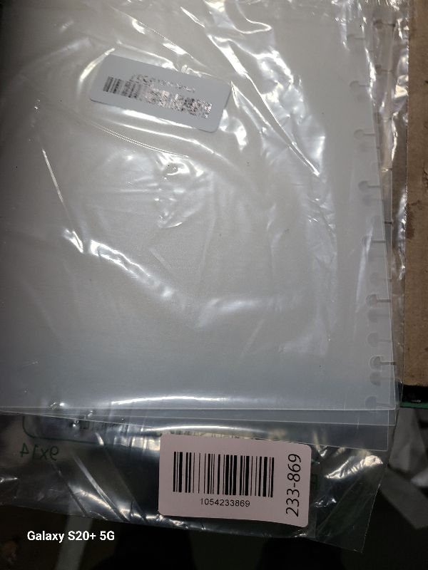 Photo 1 of 2 Set Discbound Divider 7x9.25'' Plastic 9 Disc Index Dividers Blank Side 6-Tab and Top 4-Tab Planner Inserts 10 Sheets Classic Size Frosted PP Discbound Notebook Dividers