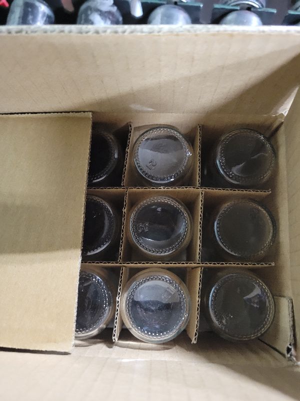 Photo 1 of 12 Pack, 2 oz Small Clear Glass Bottles w/Lid & 3 Funnels - 60ml Boston Shot Bottles for Health, Immunity, Potion, Wellness, Sample, Ginger, Juice - Mini Personal Care & Beauty Travel Bottle