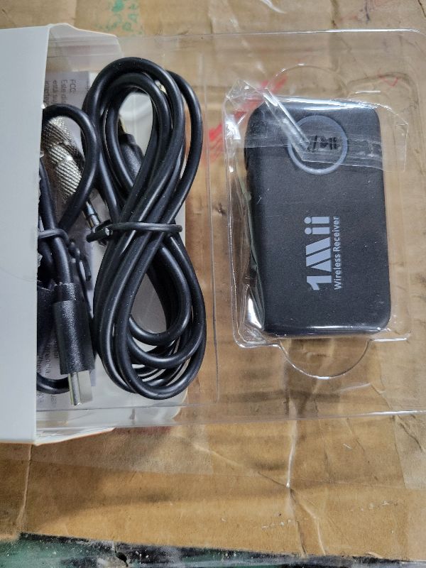 Photo 1 of 1Mii Bluetooth 5.3 Music Receiver for Car/Home Stereo, Aux Bluetooth Adapter for Car with Volume Control Supports Hands Free Calls, 16H Battery Life