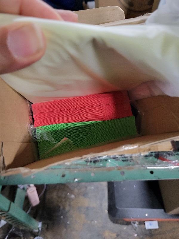 Photo 1 of 100 Pieces Christmas Envelopes Green and Red Envelope with Christmas Tree Snowflake Stickers Self Adhesive Greeting Card Pockets for Holiday Festive Letters Mail Gift Supplies