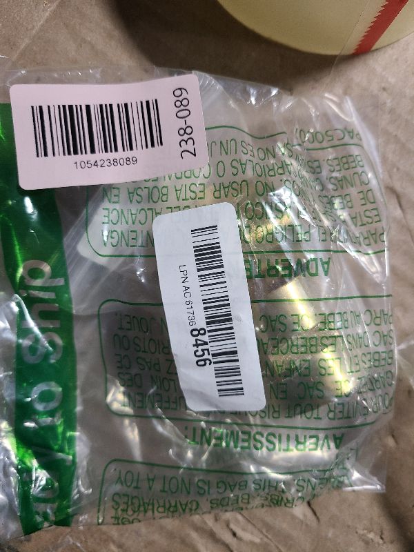 View 2 of 2 Pack Brass Pipe Fitting, Coupling, 1" x 1" Female Pipe (I.D x I.D: 1-1/4'' x 1-1/4'')