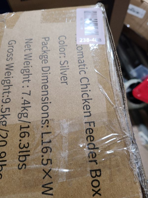 Photo 1 of 10gal Large Automatic Chicken Feeder - 55LB Capacity 8 Port No Waste Poultry Feeder, Rust-Proof Alloy Steel with Locking Lid & Adjustable Legs for Chickens