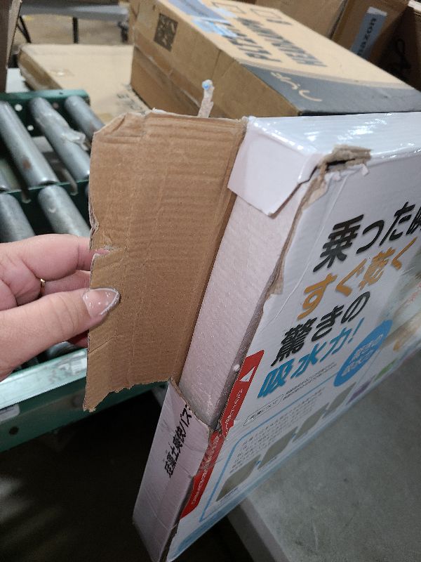 Photo 1 of 2 Pack Diatomaceous Earth Shower Mat, Stone Bath Mat, Nonslip Super Absorbent Fast-Drying Hard Bath Mat for Bathroom Shower Floor, 23.62 x 15.35 inch, Grey and White Pattern