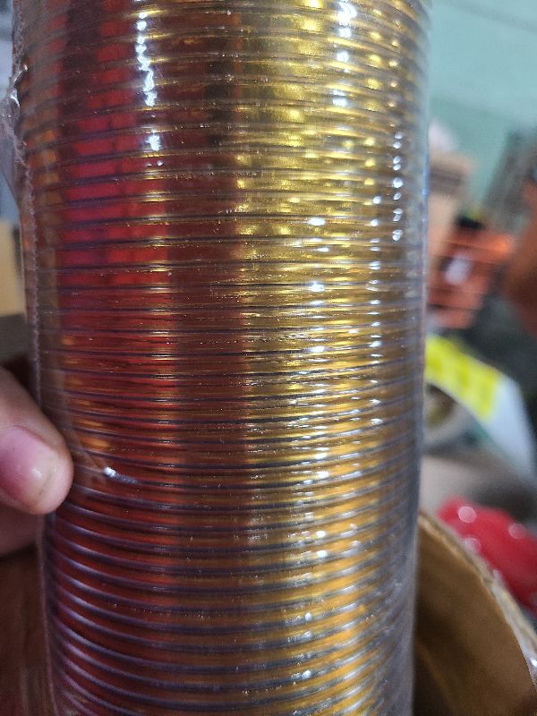 Photo 1 of [200 Pack] 9oz Clear Plastic Cups with Gold Rimmed Sturdy & Food Safe Disposable Wine Glasses Party Wedding Cups Disposable Drinking Cups Plastic Cocktail Glasses for Wine, Juice & Cold Beverages