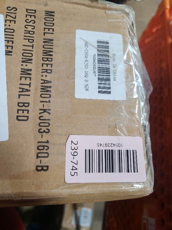 Photo 1 of KOSOSO 16 Inch Bed Frame Queen Size with Metal Gaskets, Black Queen Platform Bed Frame No Box Spring Needed, Heavy Duty Steel Support, Round Corner Design, Storage Space, Noiseless, Easy Assembly