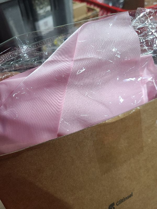 Photo 1 of 12 Pcs Large Pink Christmas Bows for Tree Wreath Staircase 9 x 13 Inch Satin Christmas Tree Topper Decorative Bows Ornaments for Xmas Garland Fireplace Indoor Outdoor Holiday Party Decorations