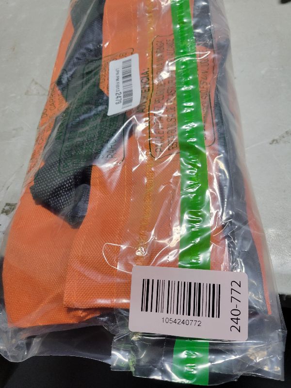 Photo 1 of 2 in 1 Lightweight Collapsible Shopping Cart, Folding Cart with Wheels, Reusable Grocery Bags, Travel Bag for Women or Men, Home, Kitchen (Orange)