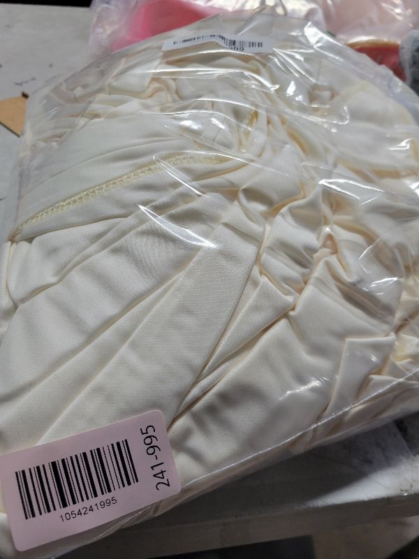 Photo 1 of 10x10ft Wrinkle Free Ivory Backdrop Curtain for Parties Soft Fabric Drapes Wedding Ivory Curtain Backdrop for Birthday Party Decorations Background for Photography 5x10ft,2 Panels