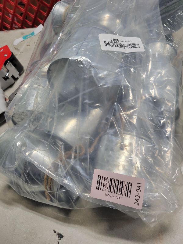 Photo 1 of 12 Pcs Farmhouse Metal Flower Vase Decor, 5.3 Inch Galvanized Milk Can Jug Vase with Twine Bow Rustic Flower Buckets for Centerpieces Floral Display Table Home Wedding Festival DIY Decorations