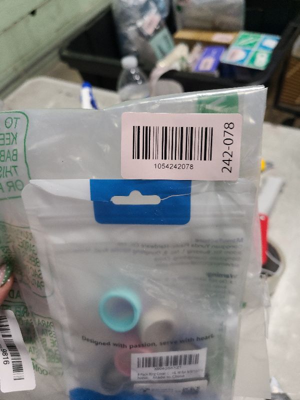 Photo 1 of 10 Pack Ring Cover Compatible with Oura Ring Gen 4/4 Ceramic, Oura Ring 3 Horizon/Heritage, Surport Charging with Cover on, Anti-Scratch Elastic Silicone Ring Protector for Men Women, M for 8/9/10/11