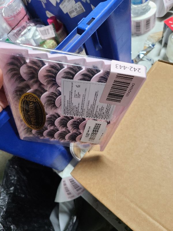 Photo 1 of 14 Pairs Wispy Mink Lashes False Eye Lashes Natural Look 5D Volume 16mm Fake Eyelashes Pack by TNFVLONEINS