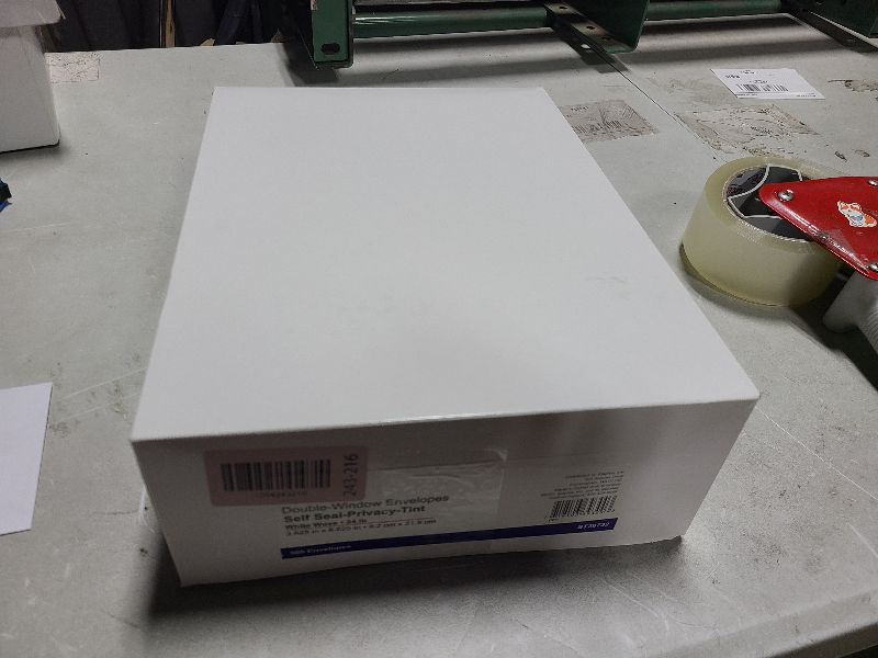 Photo 1 of #8 Double Window Security Check Envelopes, No.8 Double Window Bussiness Envelopes Designed for QuickBooks Checks - Computer Printed Checks - 3 5/8 X 8 11/16 (NOT for INVOICES) - 24 LB - 500 PACK