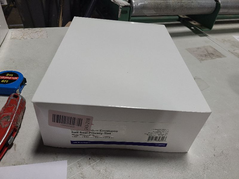 Photo 1 of #8 Double Window Security Check Envelopes, No.8 Double Window Bussiness Envelopes Designed for QuickBooks Checks - Computer Printed Checks - 3 5/8 X 8 11/16 (NOT for INVOICES) - 24 LB - 500 PACK