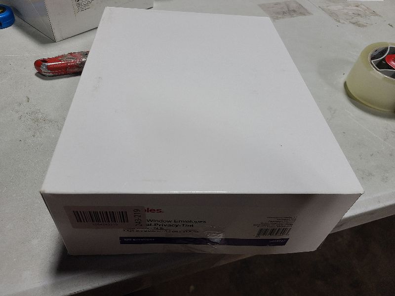 Photo 1 of #8 Double Window Security Check Envelopes, No.8 Double Window Bussiness Envelopes Designed for QuickBooks Checks - Computer Printed Checks - 3 5/8 X 8 11/16 (NOT for INVOICES) - 24 LB - 500 PACK