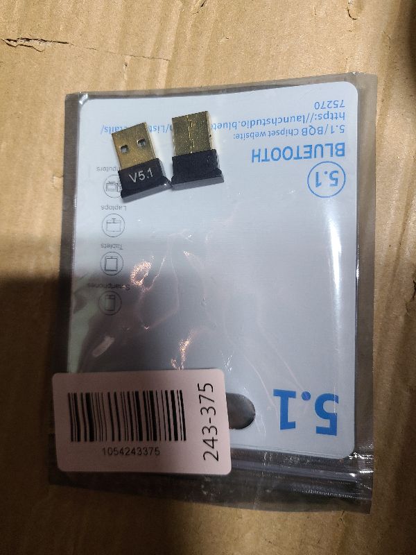 Photo 1 of 2 Pack Bluetooth Adapter for PC, Wansurs USB Bluetooth Adapter 5.1 EDR, BT Dongle Wireless Receiver for Speaker, Mouse, Keyboard, Headphones Compatible with Win10/11