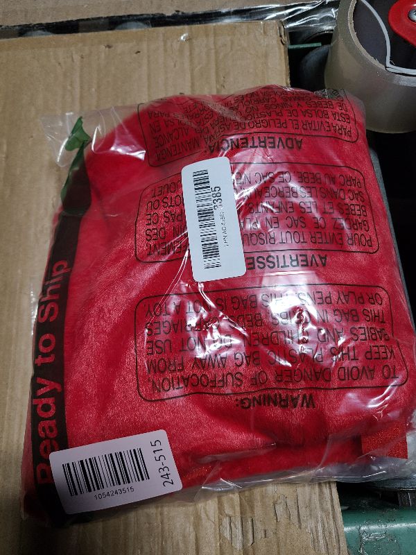 Photo 1 of 2 Pcs Red Plush Christmas Tree Skirt 15 Inch Mini Xmas Tree Skirt Faux Fur Skirt for Christmas Tree Decorations