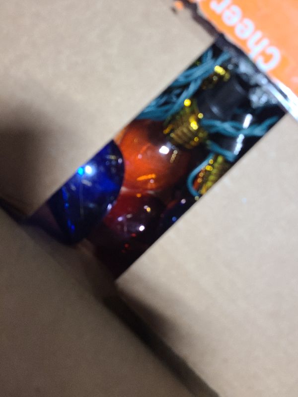 Photo 1 of 2 Pack C9 Christmas Pathway Lights Outdoor, Total 34.8 Ft 20 LED C9 Pathway Light, Waterproof Connectable Walkway Lights for Yard Ground Sidewalk Driveway Christmas Decorations