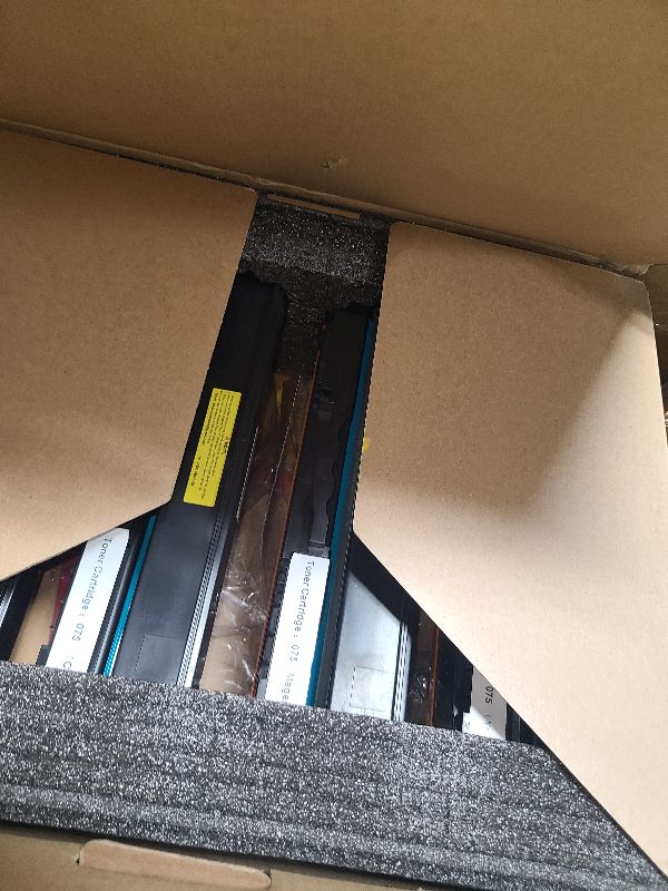 Photo 1 of 075 Toner Cartridge Compatible Replacement for Canon 075 075H Toner Cartridge Set Works for Canon Color imageCLASS MF662Cdw MF663Cdw MF665Cdw LBP646Cdw LBP647Cdw LBP640 MF660 Series Printer, 4 Pack