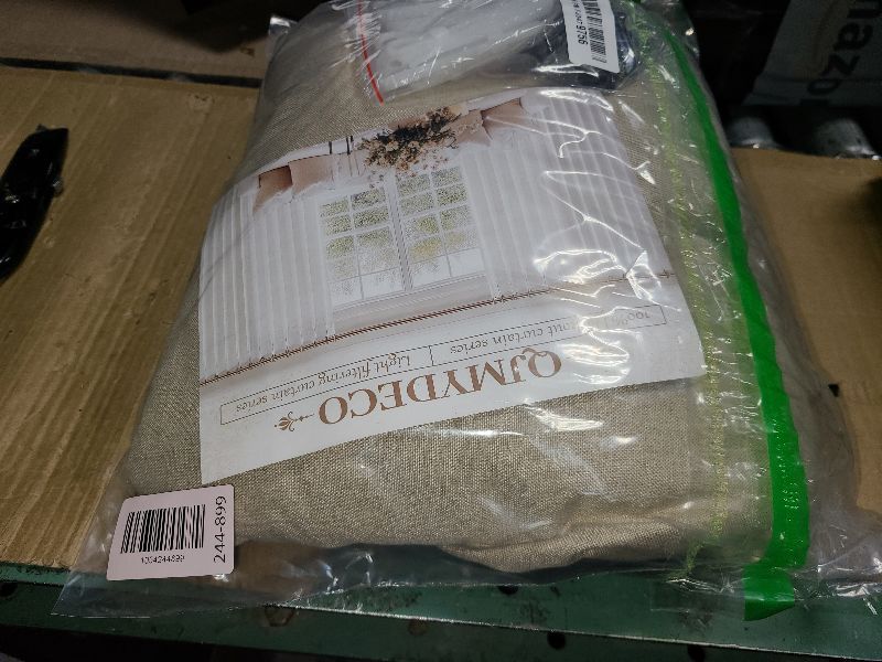 Photo 1 of 100% Blackout Viral Curtains 84 Inch Length 2 Panels Set Farmhouse Style for Bedroom Windows/Living Room Thermal Insulated Neutral Drapes Linen Blend Dark GreyBeige 7ft Long Pinch Pleated with Hooks