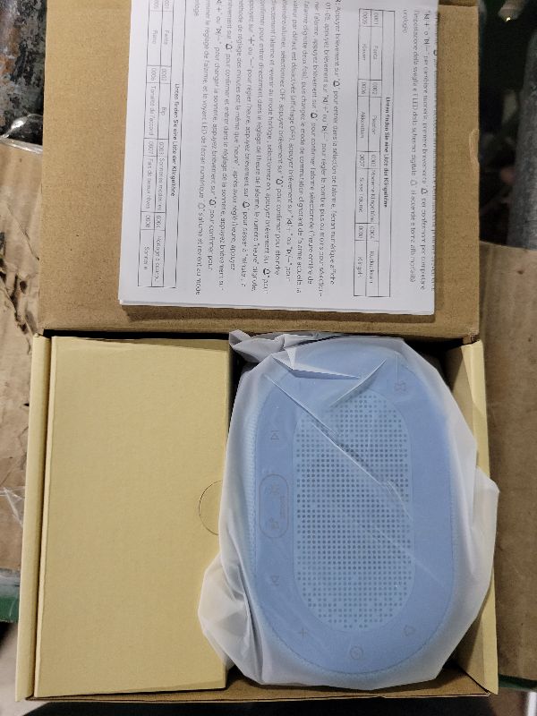 Photo 1 of 1Mii White Noise Sound Machine for Sleep, Pink Noise Machines for Baby Adults Sleeping, 18 Soothing Sounds with 7-Color Night Light, Timer, Alarm Clock, 16 Volume Levels, Easy App Control - Blue