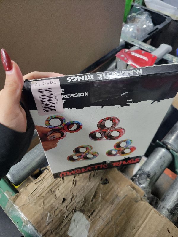 Photo 1 of 18Pcs Magnetic Rings Fidget Toys Spinner Set Stocking Stuffers for Kids Christmas Party Favors,Finger Magnet Rings Endless Hours of Fun ADHD Stress Relief Fidget Spinners for Birthday for Adults Teens