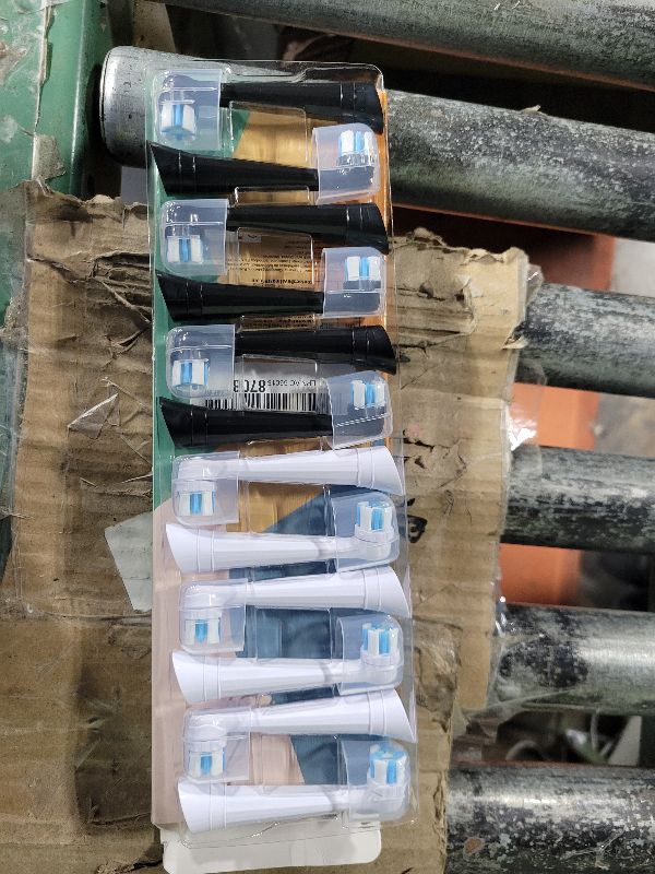 Photo 1 of 12 Count IO Replacement Heads Compatible with Oral B IO 2/3/4/5/6/7/8/9/10 Series Electric Toothbrushes, Medium Softness Brush Heads Compatible with Oral B iO for Teeth and Gums Care (Black White)