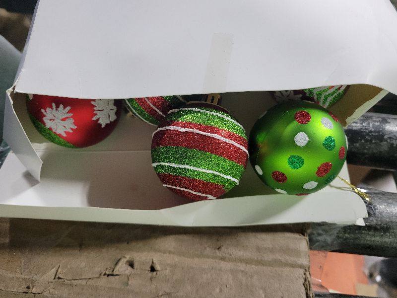 Photo 1 of 16pcs 2.4 Inch Christmas Balls for Christmas Tree,Glittering Decorations Xmas Tree Ornaments for Home Party Decor