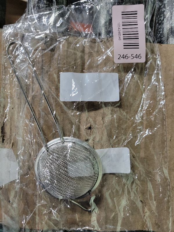 Photo 1 of 2 Pack Fine Mesh Strainers, Mini Stainless Steel Strainer with Handle for Kitchen, Metal Sieve Sifters for Straining Tea, Matcha, Cocktail, Juice and Coffee (8.6in 7.5in)