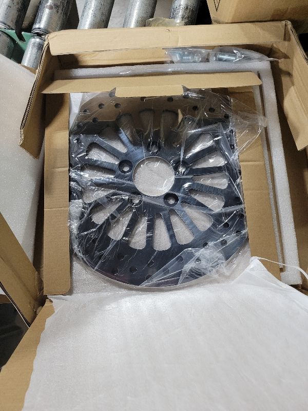 Photo 1 of 11.8" Front & Rear Brake Rotors Disc with Bolts Fit for Harley Road King/Electra Glide/Street Glide/Road Glide 2008-2022 - 2 Pc Polished