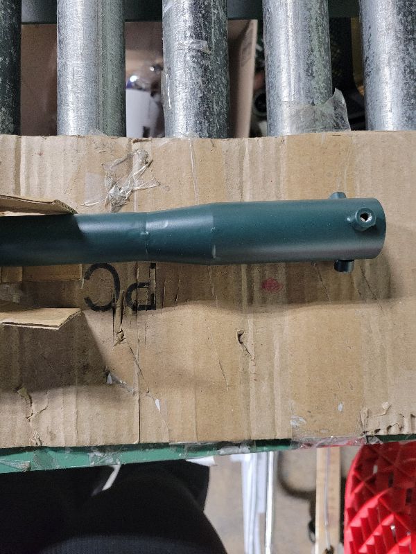 Photo 1 of 14.8" Christmas Tree Height Extender & 3 Fixing Screws,Fits 0.5-1.41"Poles for 4.5-7.5ft Artificial Trees,Christmas Tree Upright Extension Stand,Heavy Duty Metal Riser for Taller&Stable Holiday Trees