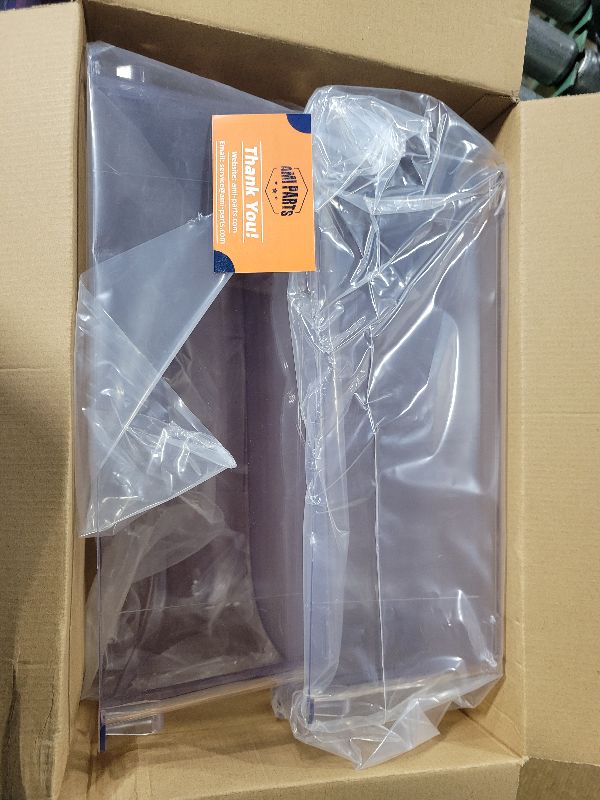 Photo 1 of 2 PACK Upgraded 240356402 Refrigerator Door Bin Replacement for Frigi.daire Refrigerator Door Shelf Parts LFSS2612TF0 LFSS2612TE0 FFSS2615TE0 Door Shelf Shelves By AMI PARTS (Length 15.38")