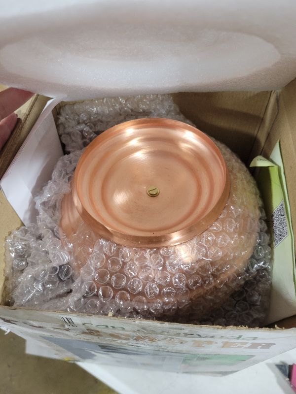 Photo 1 of 100% Pure Copper water Dispenser Storage Tank Pot, Stainless Steel Faucet spigot and Lid included Healthy Organic Water Yoga Meditation 1.32 Gal (5 Liters)